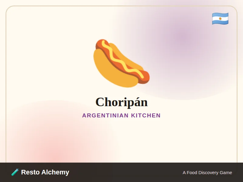 Choripán illustration from Resto Alchemy's Argentinian Kitchen