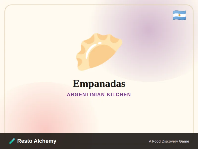 Empanadas illustration from Resto Alchemy's Argentinian Kitchen