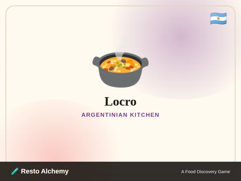 Locro illustration from Resto Alchemy's Argentinian Kitchen