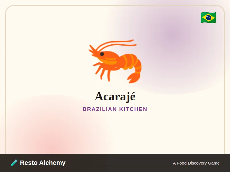 Acarajé illustration from Resto Alchemy's Brazilian Kitchen
