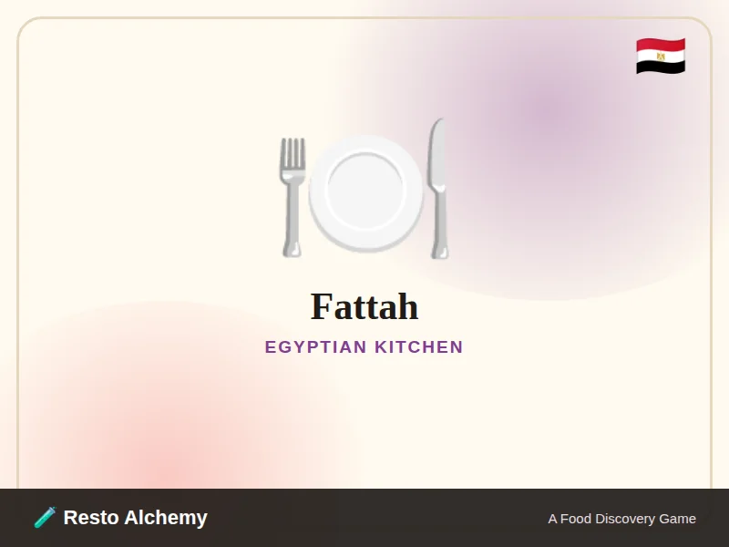Fattah illustration from Resto Alchemy's Egyptian Kitchen