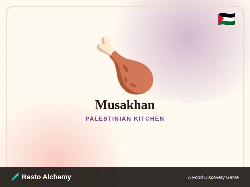 Musakhan illustration from Resto Alchemy's Palestinian Kitchen
