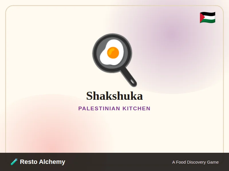 Shakshuka illustration from Resto Alchemy's Palestinian Kitchen