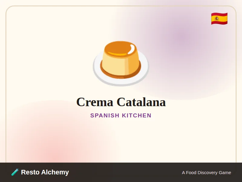 Crema Catalana illustration from Resto Alchemy's Spanish Kitchen