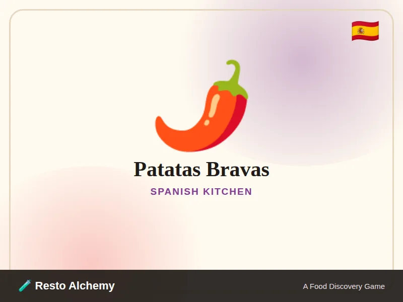 Patatas Bravas illustration from Resto Alchemy's Spanish Kitchen