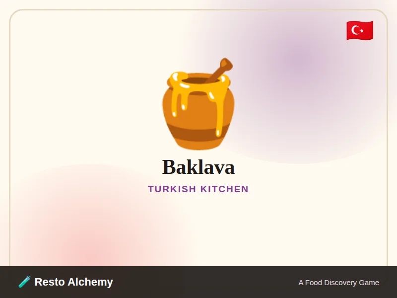 Baklava illustration from Resto Alchemy's Turkish Kitchen