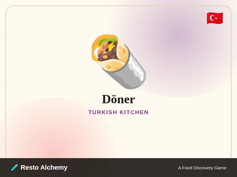 Döner illustration from Resto Alchemy's Turkish Kitchen